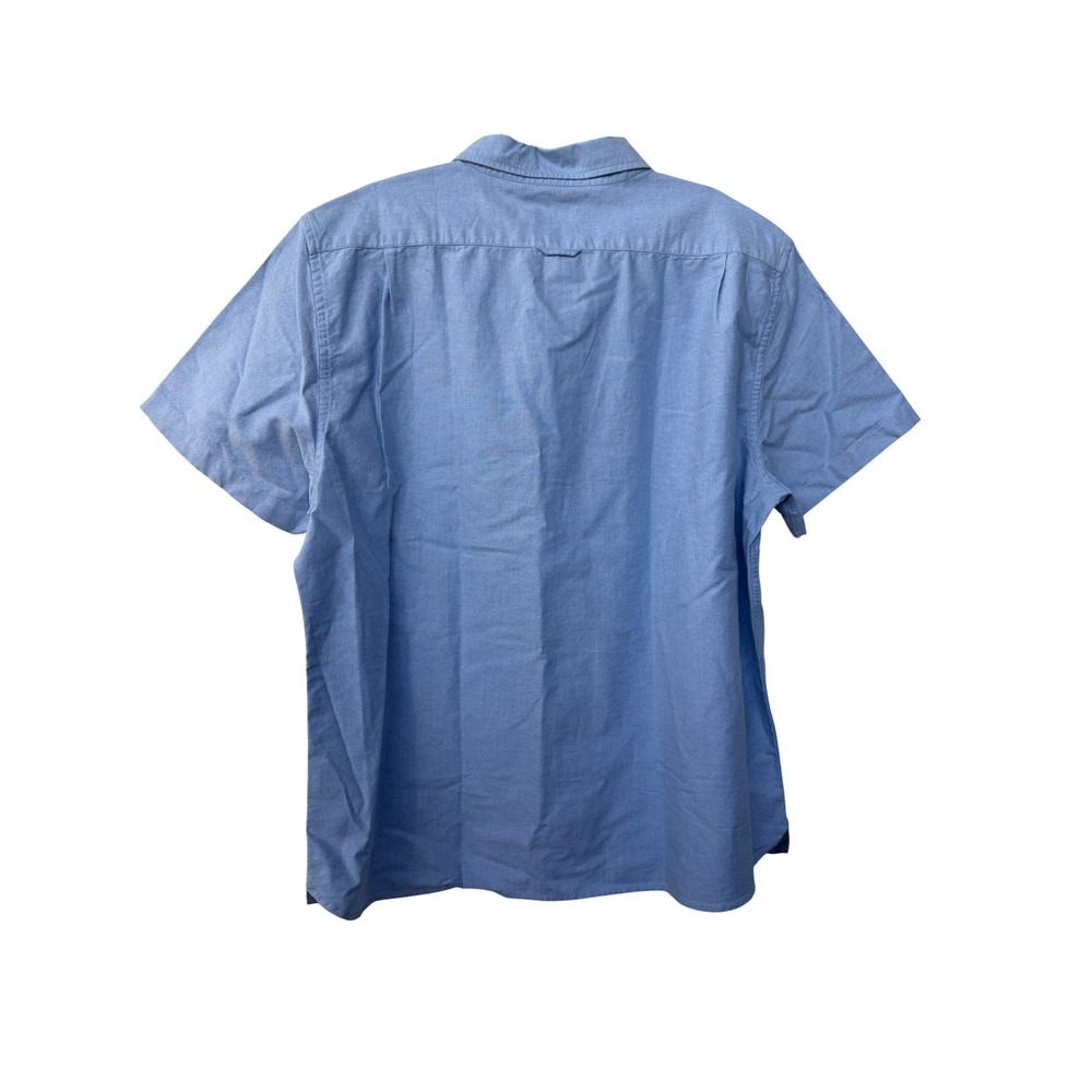 Nautica Mens Oxford Cotton Short Sleeve Button Down Shirt Blue XXL‎ W5806T NEW - Picture 4 of 4
